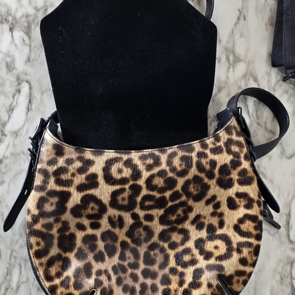 Rag & Bone Black and Leopard Crossbody Bag - Picture 6 of 14